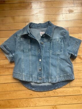 Tecovas Light Blue Short Sleeve Denim Top